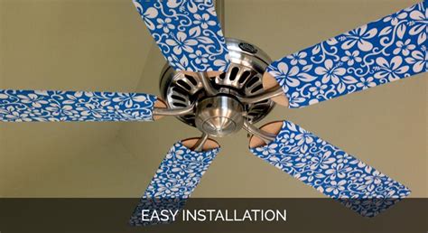 Decorative Ceiling Fan Blade Covers Online by Fan Blade Designs