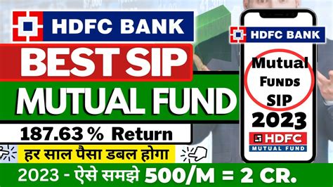 HDFC Best SIP Plan 2023 HDFC SIP Best Plan 2023 HDFC Best Mutual