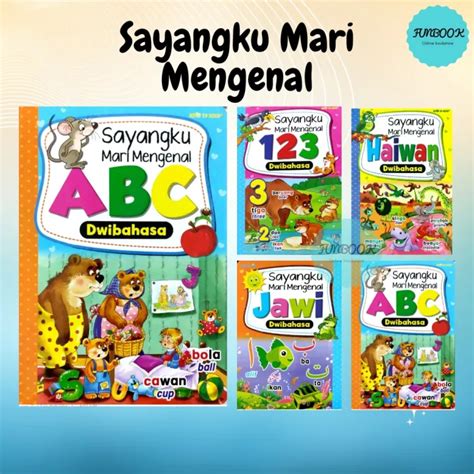 FUNBOOK Hardcover Sayangku Mari Mengenal Dwibahasa ABC 123 JAWI