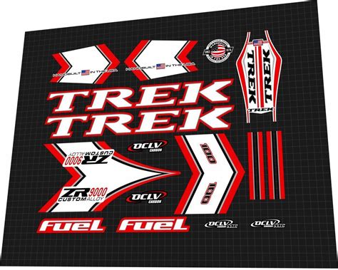 Trek Fuel 100 2002 Zr 9000 Frame Decal Set