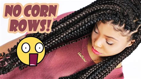 Box Braids Crochet No Cornrows Youtube