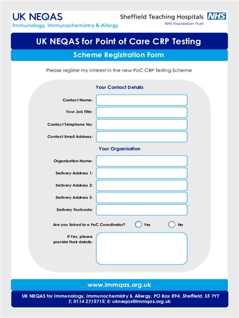 Fillable Online Point Of Care C Reactive Protein Crp Testing In