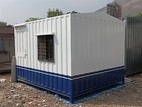 Rectangular Ms Steel Portable Cabin With Partition For Office At Rs