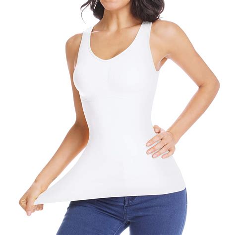 Buy Womens Cami Shaper With Built In Bra Tummy Control Camisole Tank