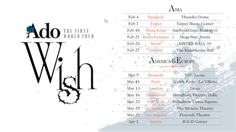 Ado、全14都市をまわる初の世界ツアー『wish』全日程と会場を発表 世界のアニメ配信会社crunchyrollがアメリカとヨーロッパ公演を