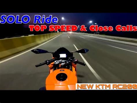 New KTM Rc200 Solo Kaushambi Ride Top Speed Close Calls New