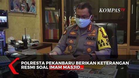 Polisi Menyatakan Imam Masjid Dan Pelaku Penusukan Sudah Saling Kenal