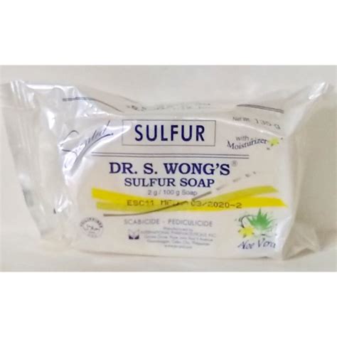 Dr S Wongs Sulfur Soap Scented With Moisturizer 135g Lazada Ph