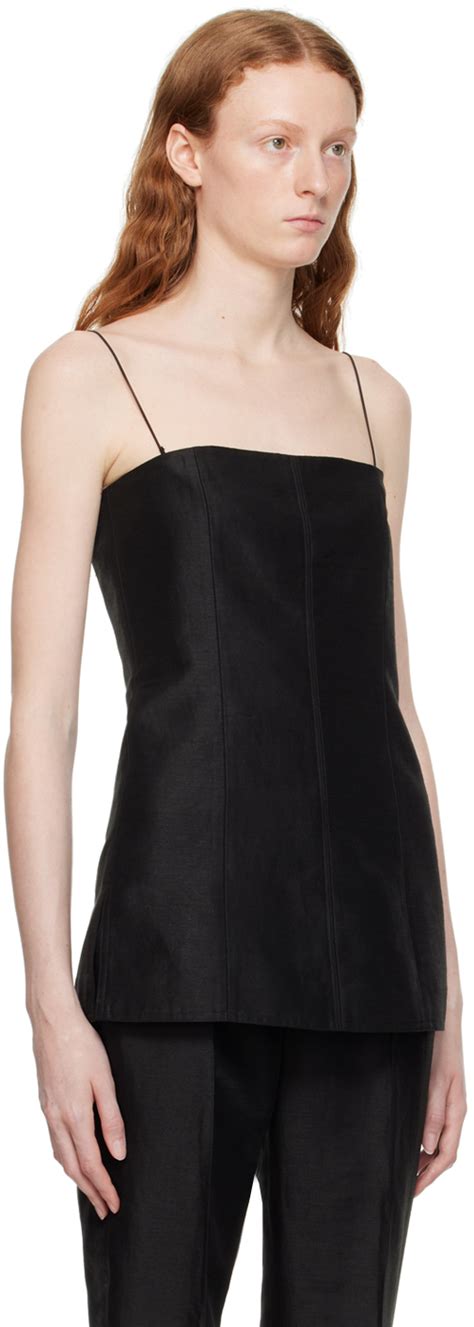 Helmut Lang Black Slit Camisole Helmut Lang