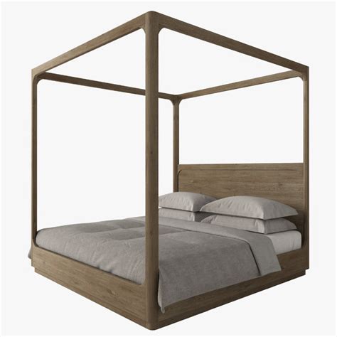 Canopy Bed 3d Models For Download Turbosquid