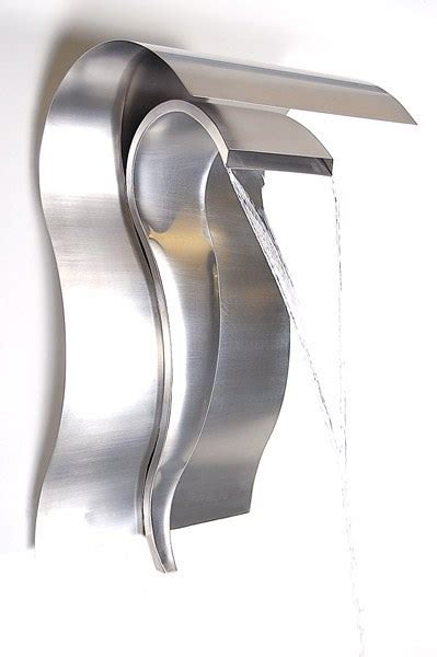 Buy H75cm Cascading Swan Wall Mounted Stainless Steel Water Feature By