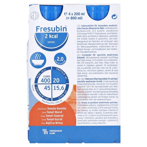 Fresubin 2 Kcal Trinknahrung Tomate Karotte 4X200 Ml 4 X 200 Ml Online