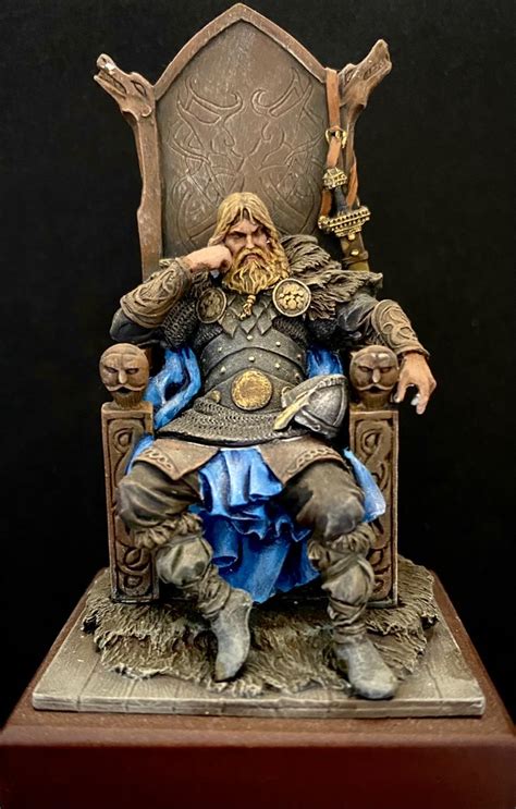 Seated Viking Andrea Miniatures By Andrew Judson Putty Paint