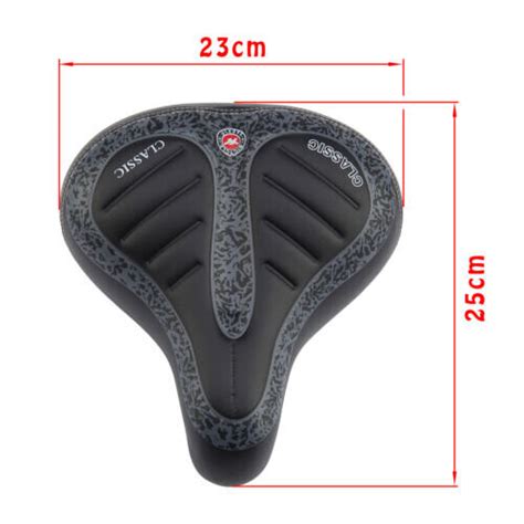 WIDE BIG BUM BICYCLE GEL COMFORT SPORTY SOFT PAD SADDLE SEAT On OnBuy