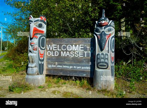 Haida Gwaii Islands British Columbia Old Masset Welcome Sign Large Format Sizes Available