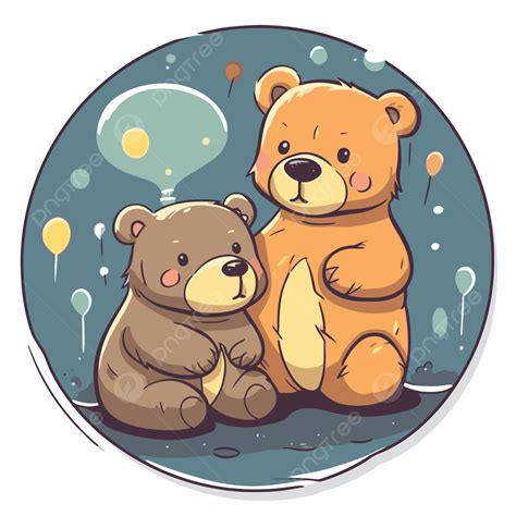 Two Teddy Bears Hugging Clipart