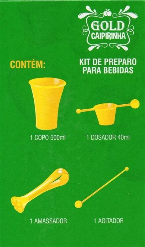 Lembrança Kit Caipirinha Conjunto 4 Peças De Acrílico Elo7