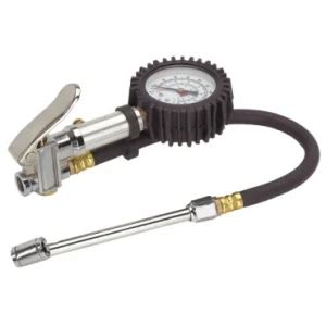 Dual Chuck Tire Inflator With Dial Gauge China Inflator Gauge And