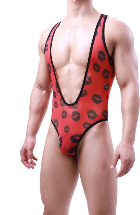 Milax Sexy Mens Jockstrap Bodysuit Leotard Mankini Jumpsuit Suspender