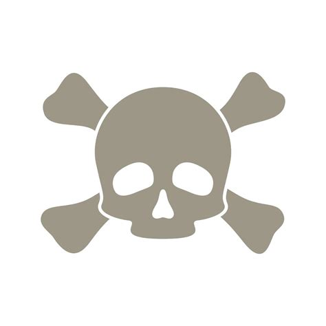 Skull And Crossbones Isolated On White Background 11179562 Vector Art