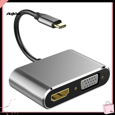 [sy] 4 In 1 อะแดปเตอร์ฮับการ์ดรีดเดอร์ Usb Type C เป็น Hdmi สําหรับ Macbook Pro Shopee Thailand