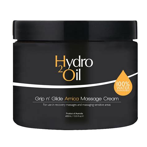 Hydro 2 Oil Grip N Glide Massage Cream Arnica 400ml Waxxxpress Uk