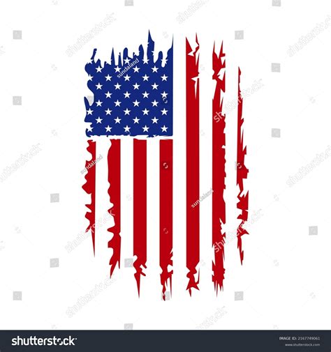 American Flag Us Flag Design Usa Stock Vector Royalty Free 2167749061