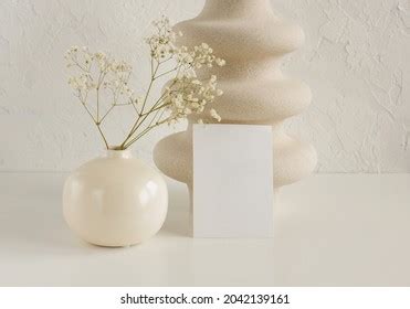 Blank Poster Paper Card Flower Vase Stock Photo 2250322263 Shutterstock