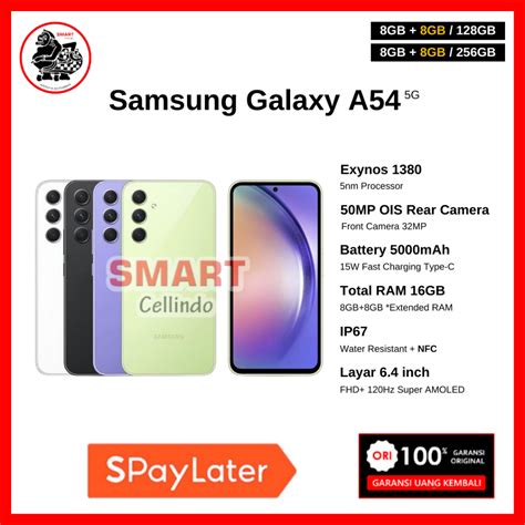 Jual Samsung A54 5g 8256gb A54 5g 8128gb Garansi Resmi Samsung 1