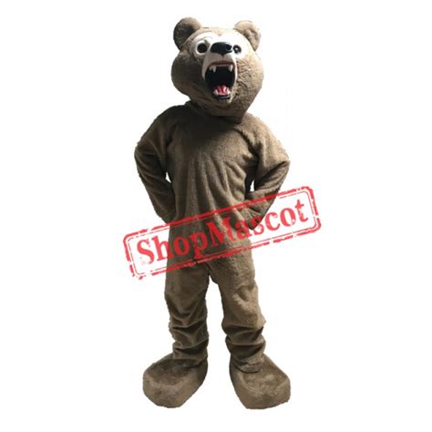 Fierce Lightweight Grizzly Bear Mascot Costume