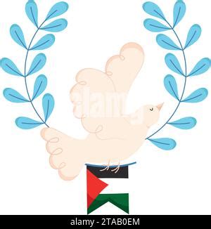 Palestine Peace Dove Stock Vector Image Art Alamy