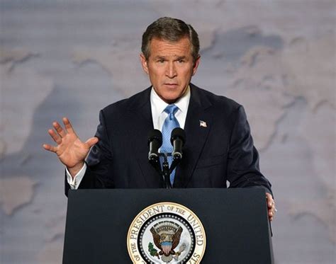 President George W. Bush delivers remarks on Iraq at the Cincinnati ...