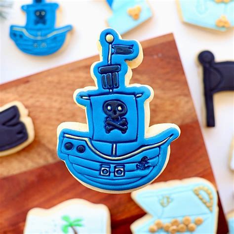 Pirate Ship Cookie Cutter Embosser Set Bake My Design