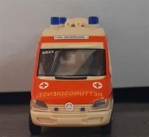 Herpa Mercedes Benz Sprinter German Medical Services Rtw Ambulance Ho