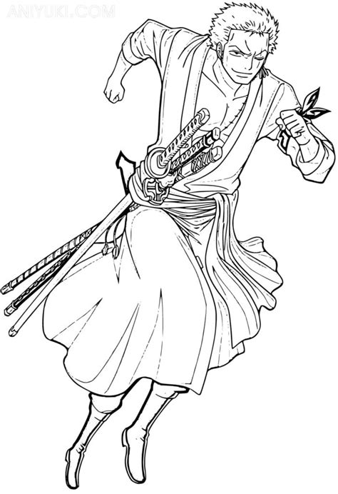 Roronoa Zoro Coloring Pages Printable For Free Download