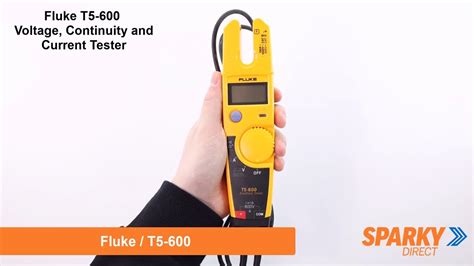 Fluke T5 600 Voltage Continuity And Current Tester Youtube