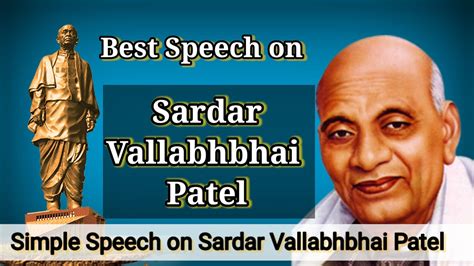 Speech On Sardar Vallabhbhai Patel Lines On Vallabhbhai Patel