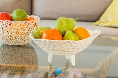 Porcelain Fruit Bowl Unique Ceramic Art Decorative Bowl Etsy