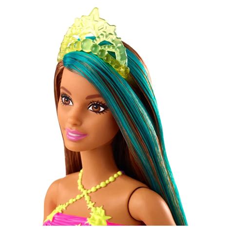 Barbie Dreamtopia Princess Brunette With Blue Hairstreak Inch Multicolor Kidinn