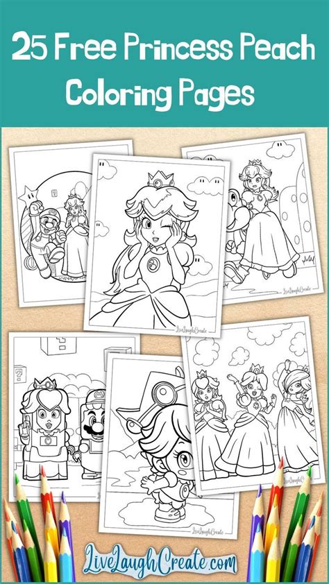 25 Free Princess Peach Coloring Pages In 2023 Princess Peach Party