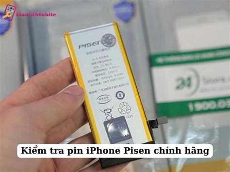 Kiểm tra pin iPhone Pisen chính hãng Hướng dẫn tự kiểm tra tại nhà