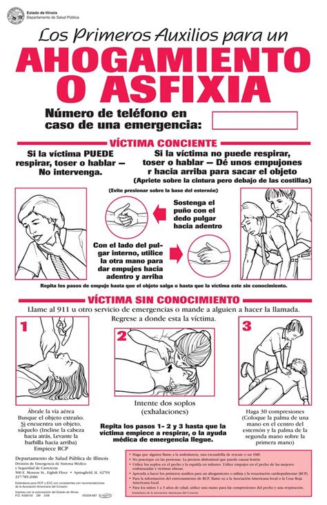 Primeros Auxilios Ahogamiento Asfixia Seguridad E Higiene Salud Y