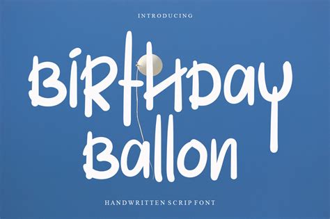 Birthday Ballon Font - Free Fonts