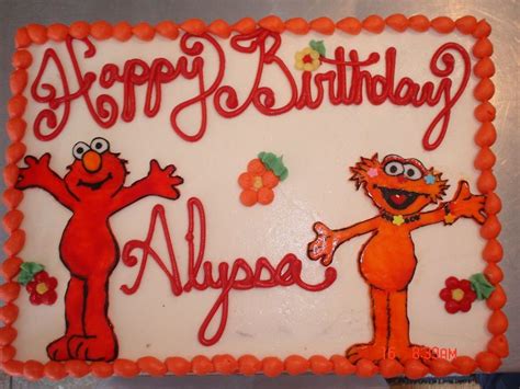 Elmo And Zoe Birthday Cake Cakecentral