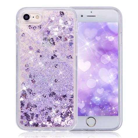 Glitter Bling Hearts Liquid Novelty Colourful Moving Phone Case Fits Iphone 66s