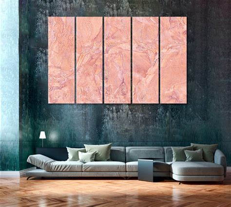 Pink Abstract Art Canvas Print Pink Modern Wall Art Prints Etsy