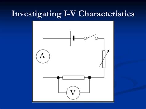 Iv Characteristics Circuit Diagram