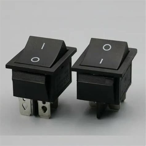 Saklar Pin Kotak Besar On Off Kaki Hitam Rocker Switch Power Ba