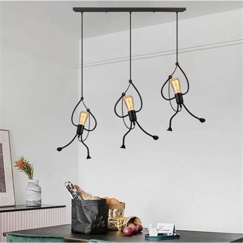 Tempas Lustre R Tro Lampes Suspension Filaire Ajustable Lampe De