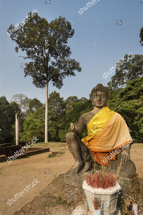 Terrace Leper King Statue Altar Angkor Editorial Stock Photo - Stock ...